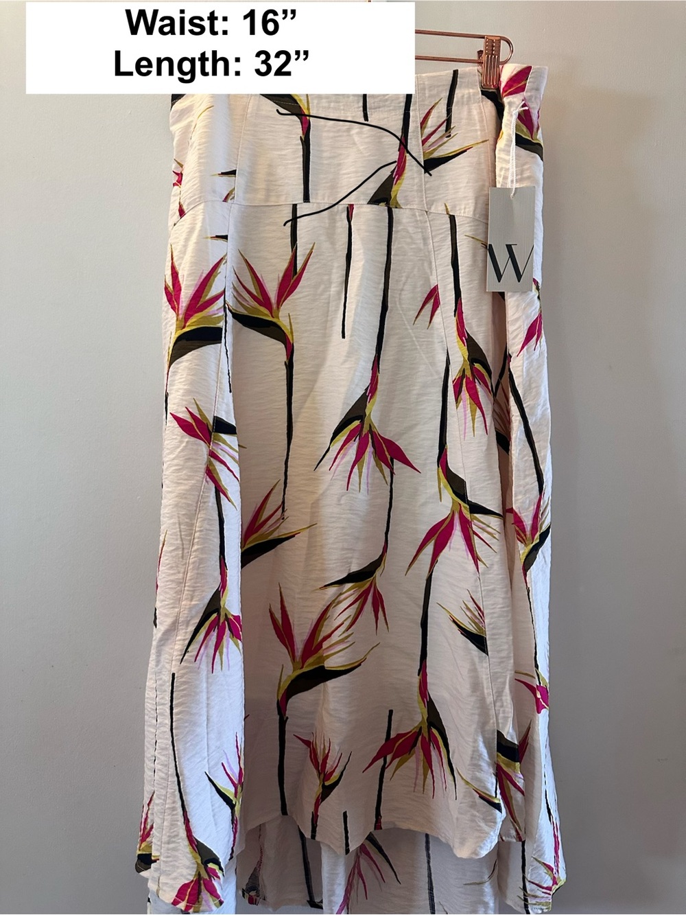 Worthington Bird of Paradise Skirt Vacay Paradise High-low Aesthetic